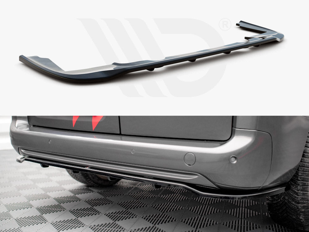 Central Rear Splitter (Vertical Bars) Peugeot Partner Long Mk3