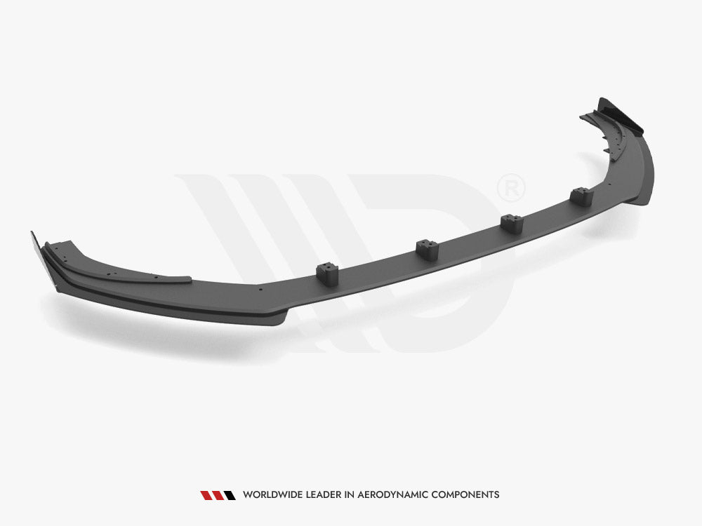 Street PRO Front Splitter V.1 + Flaps Audi S3 / A3 S-Line Sportback 8V Facelift