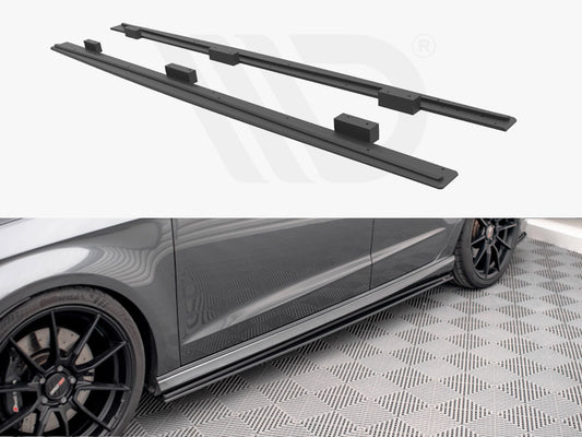 Street PRO Side Skirts Diffusers Audi S3 / A3 S-Line Sportback 8V Facelift