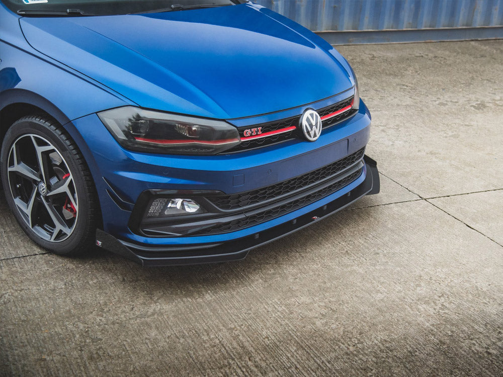 Street PRO Front Splitter + Flaps VW Polo GTI Mk6