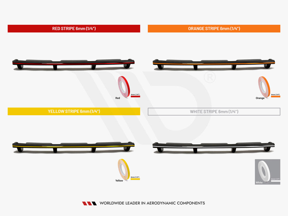 Central Rear Splitter (Vertical Bars) Skoda Octavia Sportline Mk4