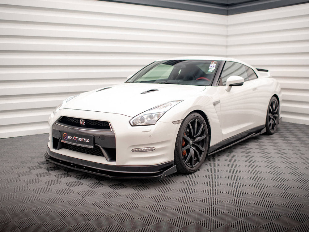 Front Splitter + Flaps Nissan GTR R35 1st Facelift