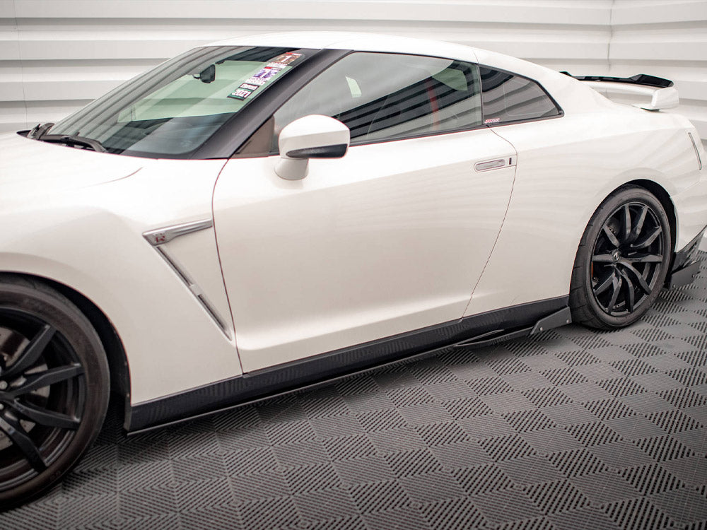 Side Skirts Diffusers + Flaps Nissan GTR R35 1st Facelift