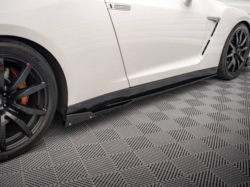 Side Skirts Diffusers + Flaps Nissan GTR R35 1st Facelift