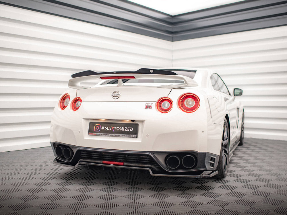 Central Rear Splitter (Vertical Bars) Nissan GTR R35 1st Facelift