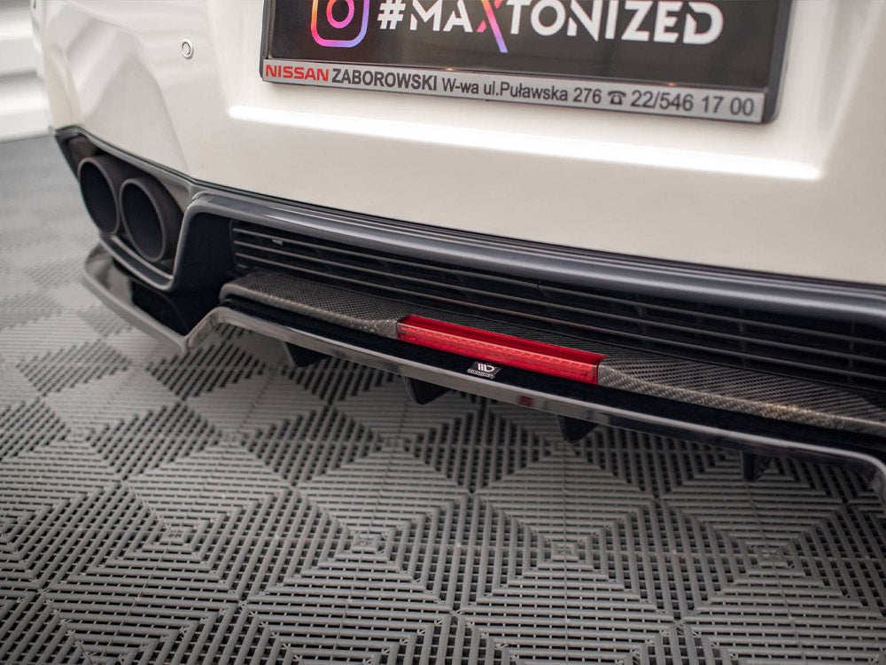 Central Rear Splitter (Vertical Bars) Nissan GTR R35 1st Facelift