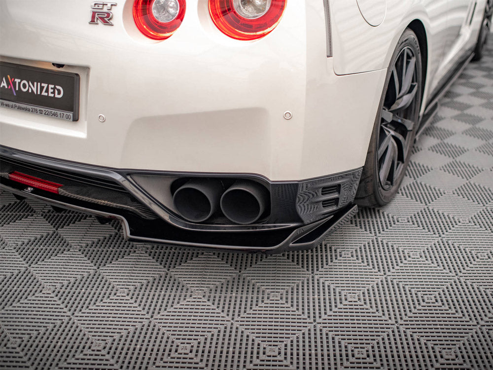 Central Rear Splitter (Vertical Bars) Nissan GTR R35 1st Facelift