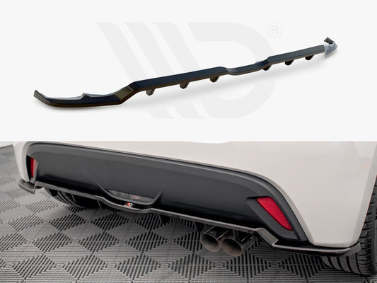 Central Rear Splitter V.2 (Vertical Bars) Toyota Yaris Mk4