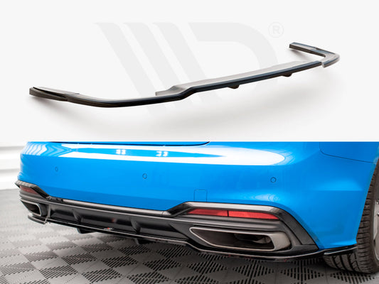 Central Rear Splitter (Vertical Bars) Audi A5 S-Line F5 Facelift