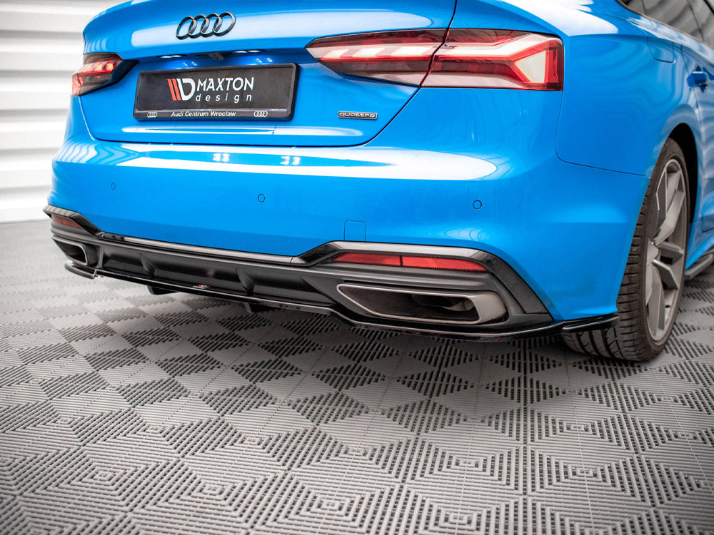 Central Rear Splitter (Vertical Bars) Audi A5 S-Line F5 Facelift