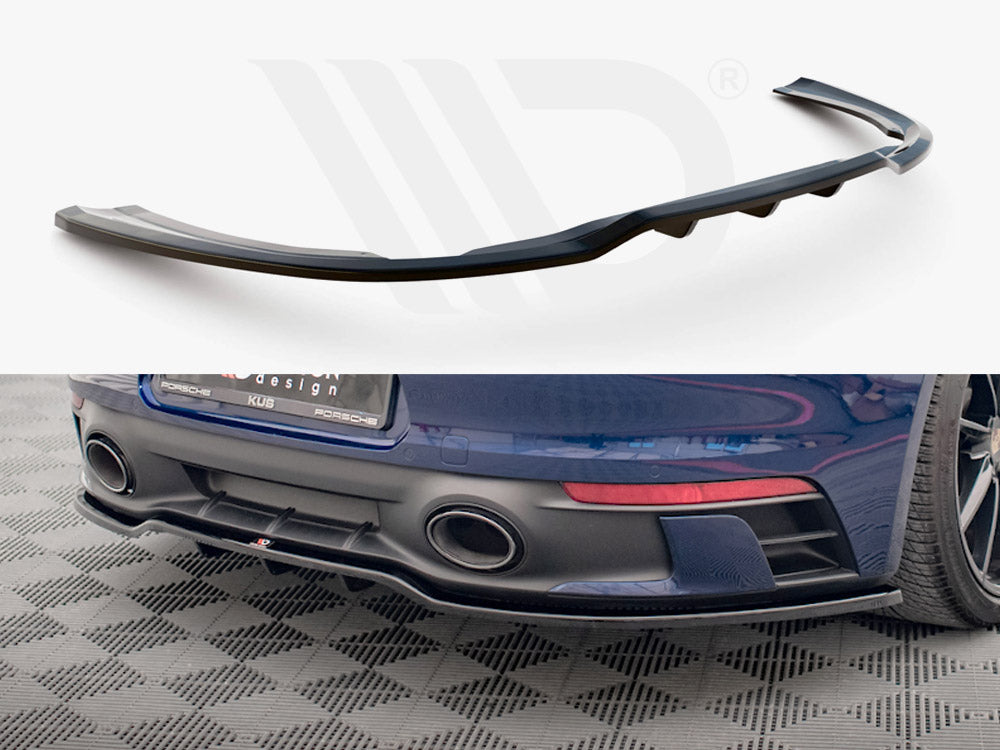 Central Rear Splitter (Vertical Bars) V.1 Porsche 911 Carrera Aero / Carrera GTS 992