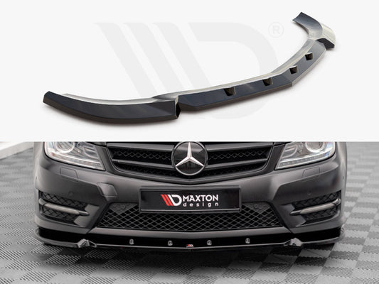 Front Splitter V.1 Mercedes-Benz C Coupe / Sedan / Estate AMG-Line C204 / W204 Facelift / S204 Facelift