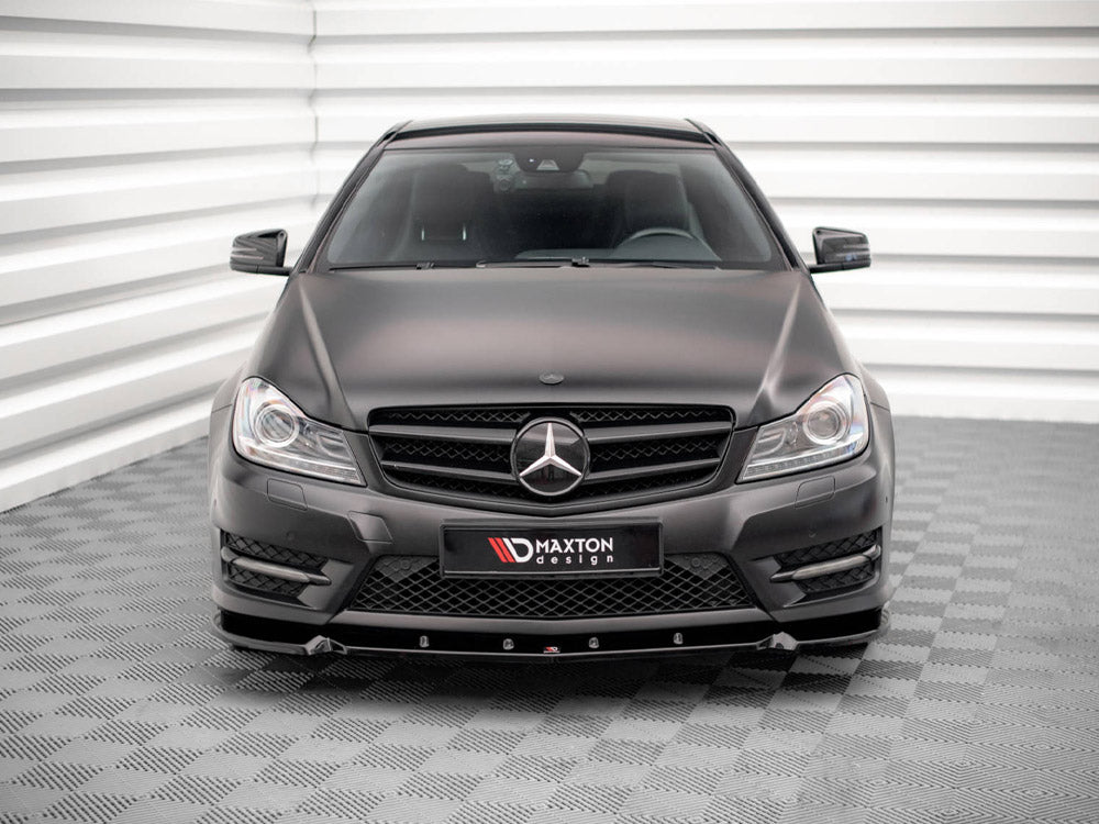 Front Splitter V.1 Mercedes-Benz C Coupe / Sedan / Estate AMG-Line C204 / W204 Facelift / S204 Facelift