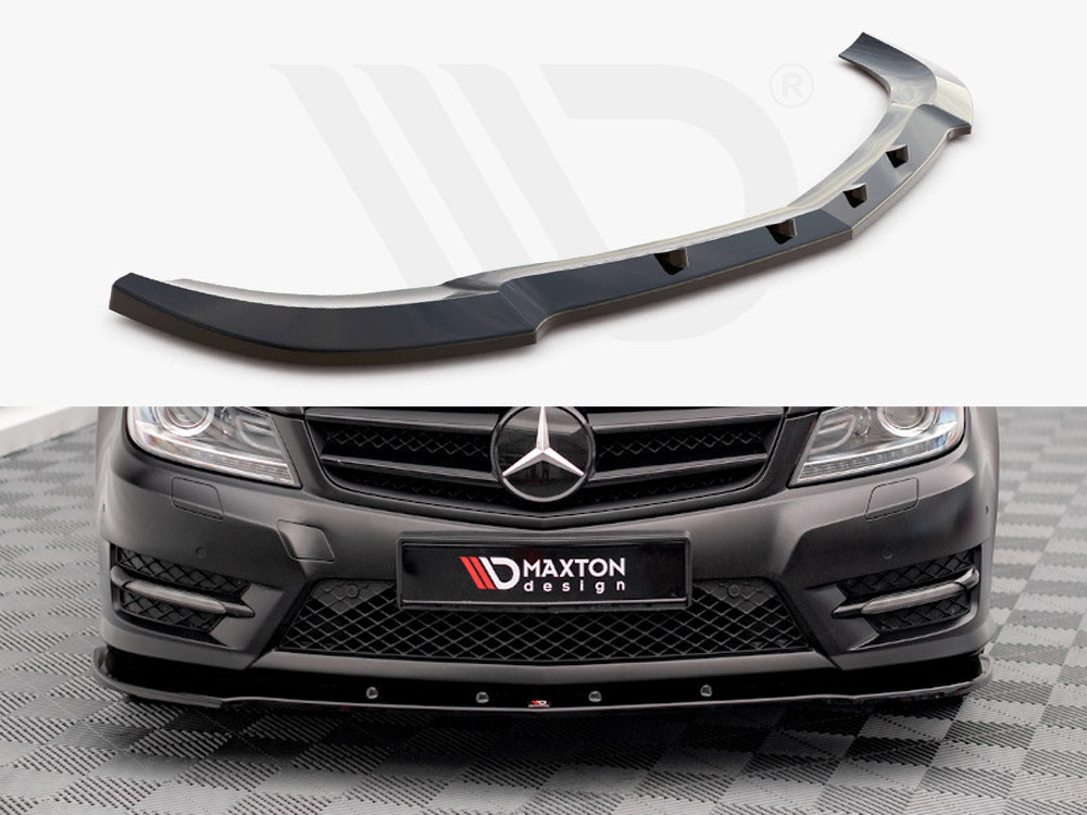 Front Splitter V.2 Mercedes-Benz C Coupe / Sedan / Estate AMG-Line C204 / W204 Facelift / S204 Facelift