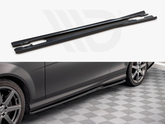 Side Skirts Diffusers Mercedes-Benz C Coupe / Sedan / Estate AMG-Line C204 / W204 Facelift / S204 Facelift