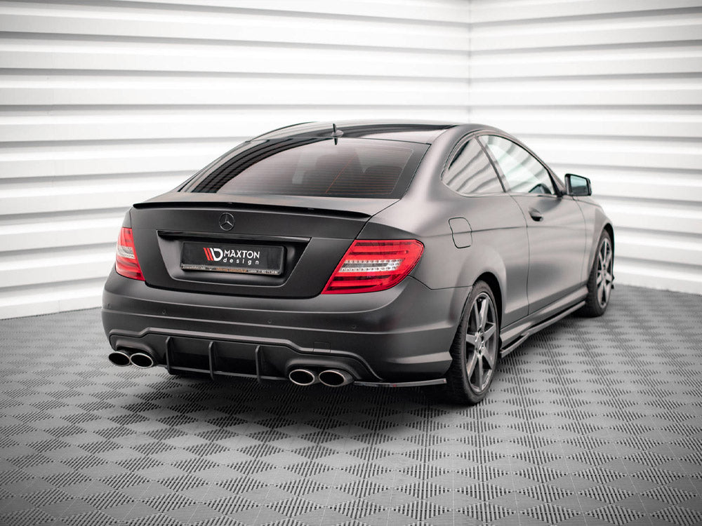 Rear Side Splitters Mercedes-Benz C Coupe / Sedan / Estate AMG-Line C204 / W204 Facelift / S204 Facelift