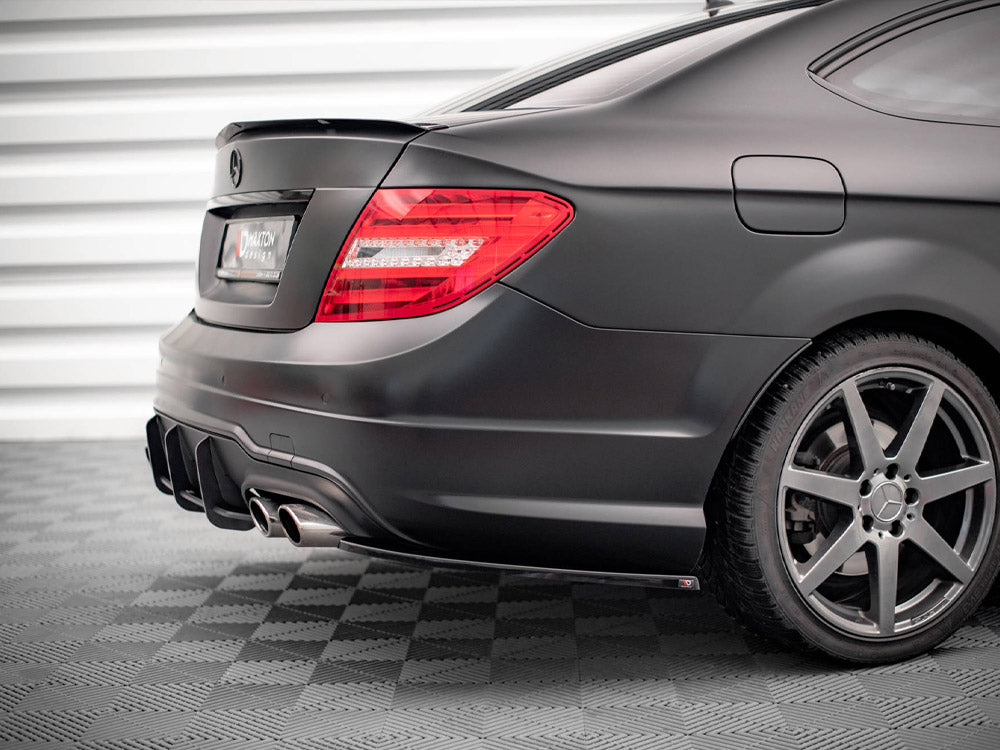 Rear Side Splitters Mercedes-Benz C Coupe / Sedan / Estate AMG-Line C204 / W204 Facelift / S204 Facelift