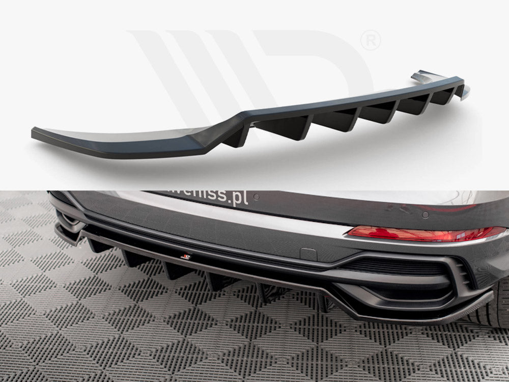 Central Rear Splitter (Vertical Bars) Audi Q3 S-Line F3