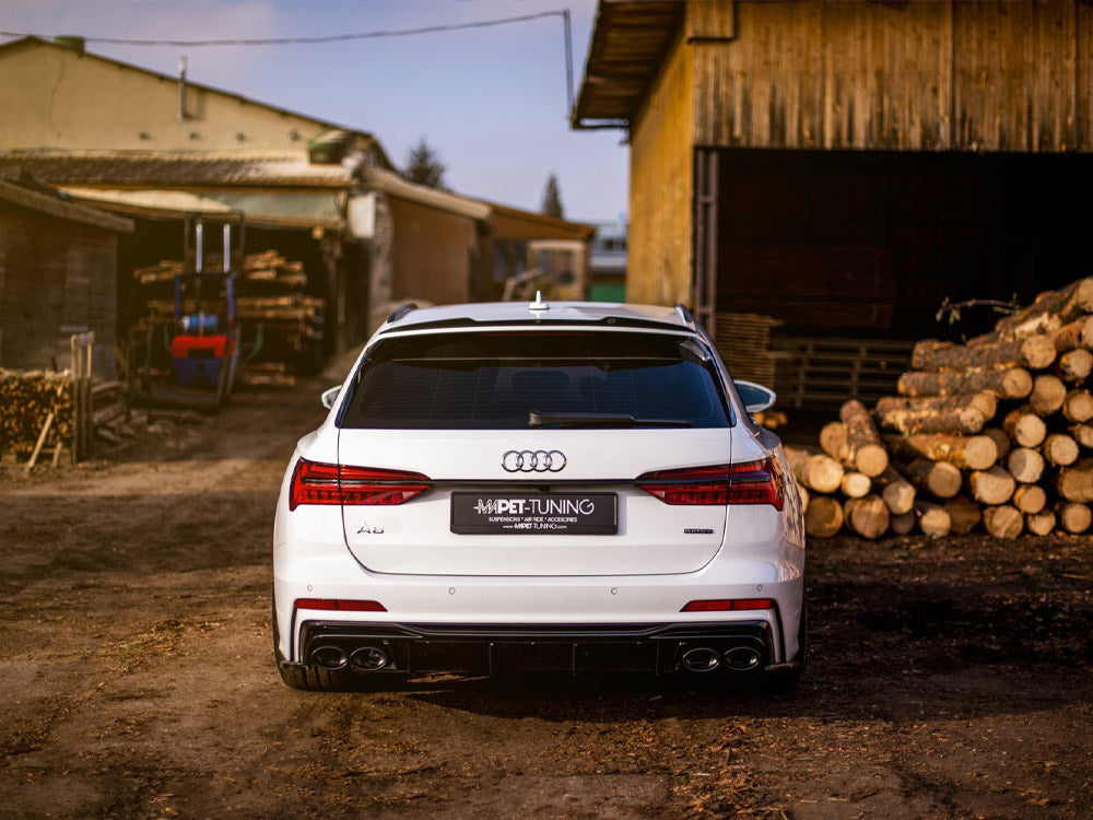 Rear Valance + Exhaust Ends Imitation Audi S6 / A6 S-Line C8