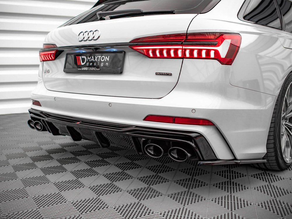 Rear Valance + Exhaust Ends Imitation Audi S6 / A6 S-Line C8