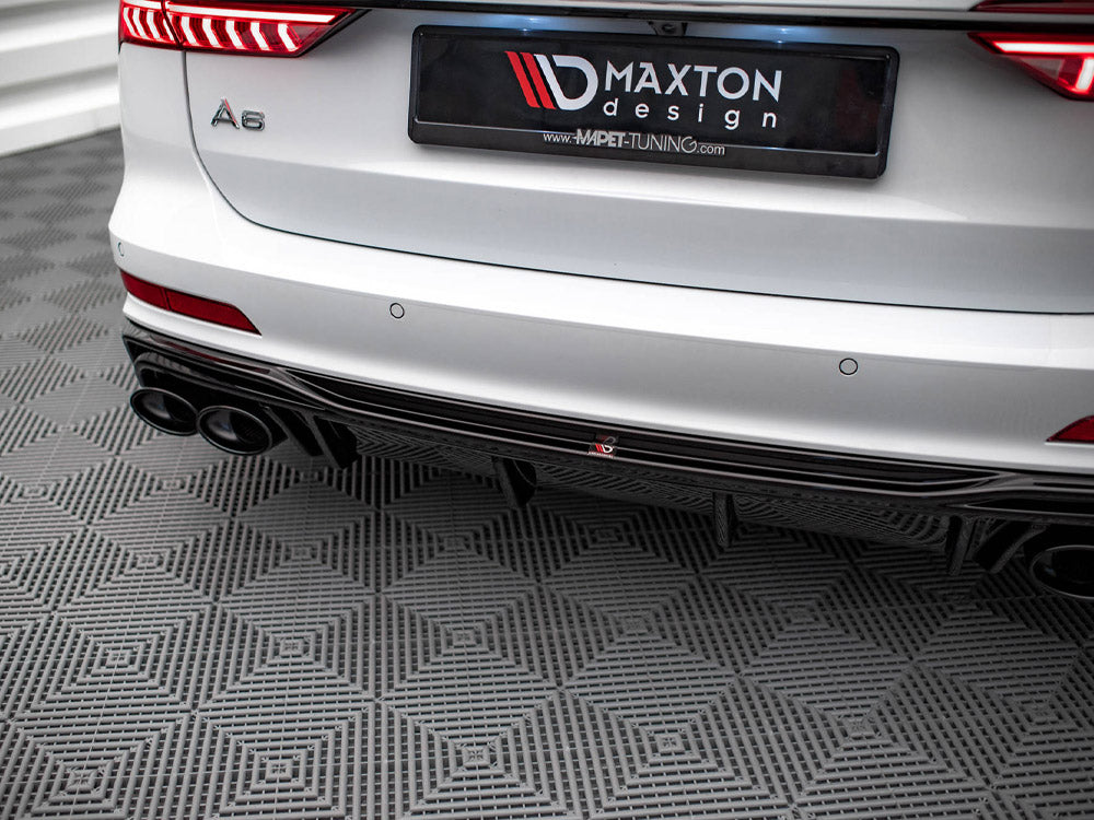 Rear Valance + Exhaust Ends Imitation Audi S6 / A6 S-Line C8