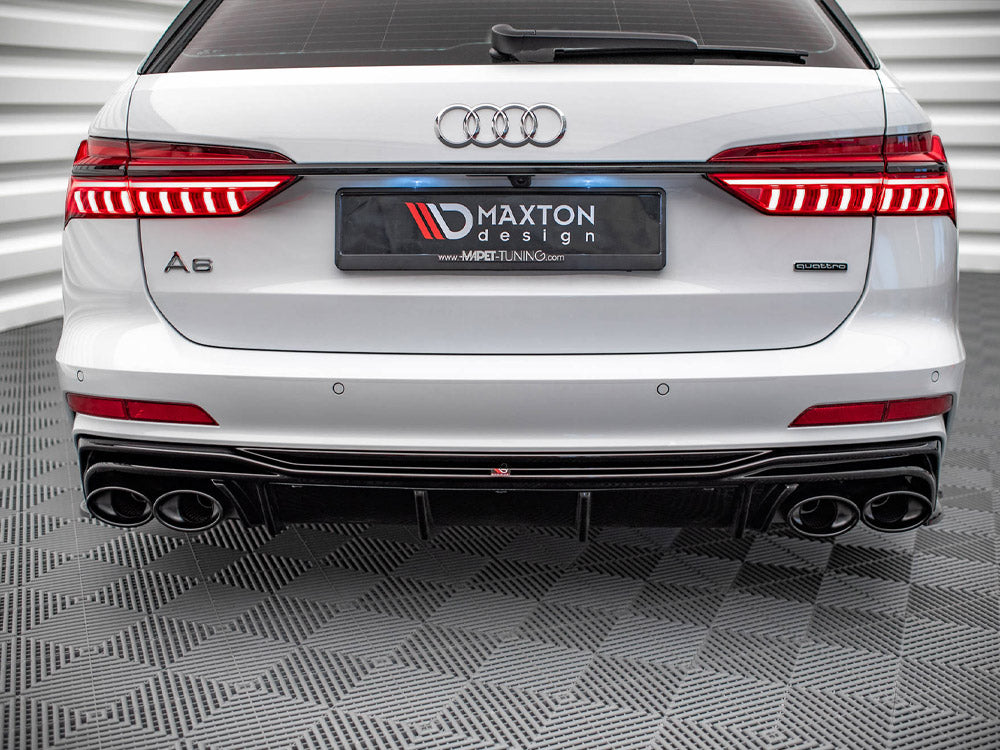 Rear Valance + Exhaust Ends Imitation Audi S6 / A6 S-Line C8