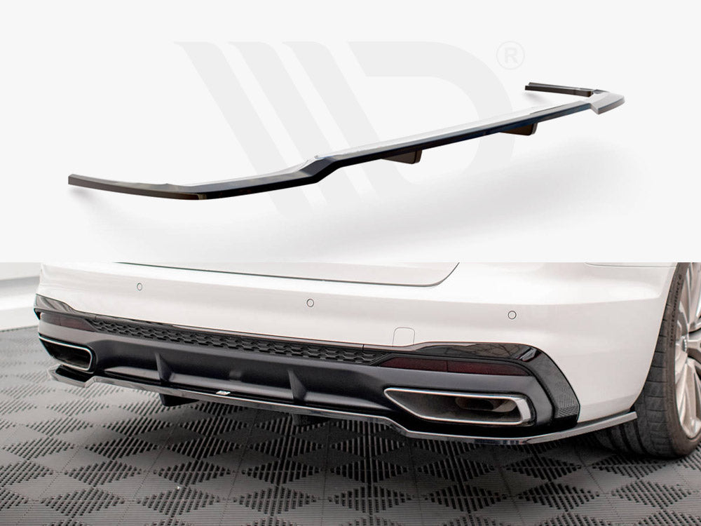 Central Rear Splitter (Vertical Bars) Audi A4 S-Line B9 Facelift