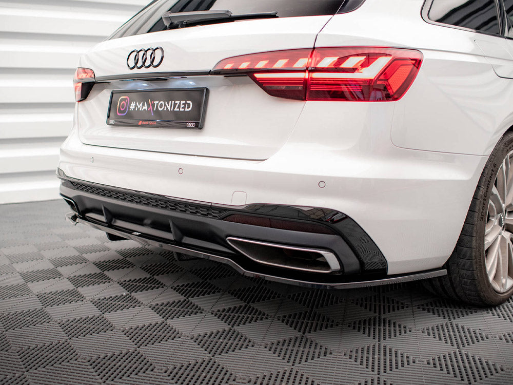 Central Rear Splitter (Vertical Bars) Audi A4 S-Line B9 Facelift