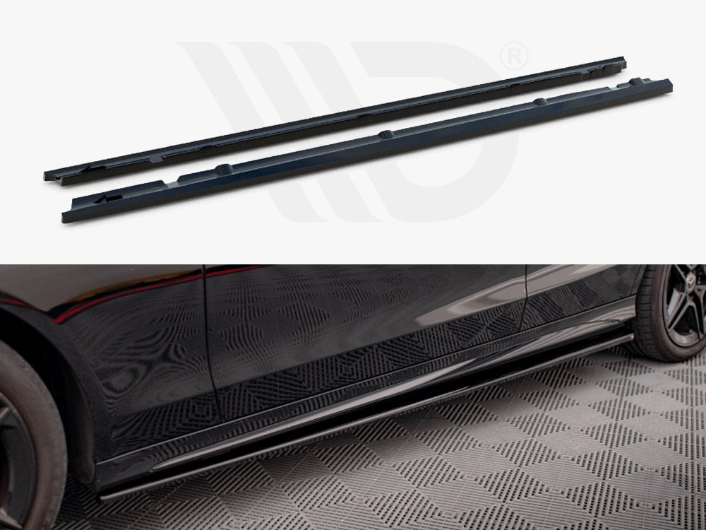 Side Skirts Diffusers Mercedes C43 / C AMG Line Sedan W205 Facelift