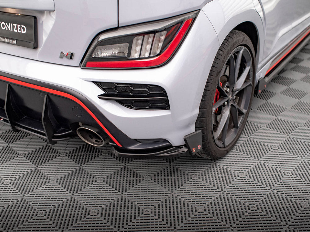 Rear Side Splitters V.1 + Flaps Hyundai Kona N Mk1