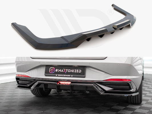 Central Rear Splitter (Vertical Bars) Hyundai Elantra Mk7