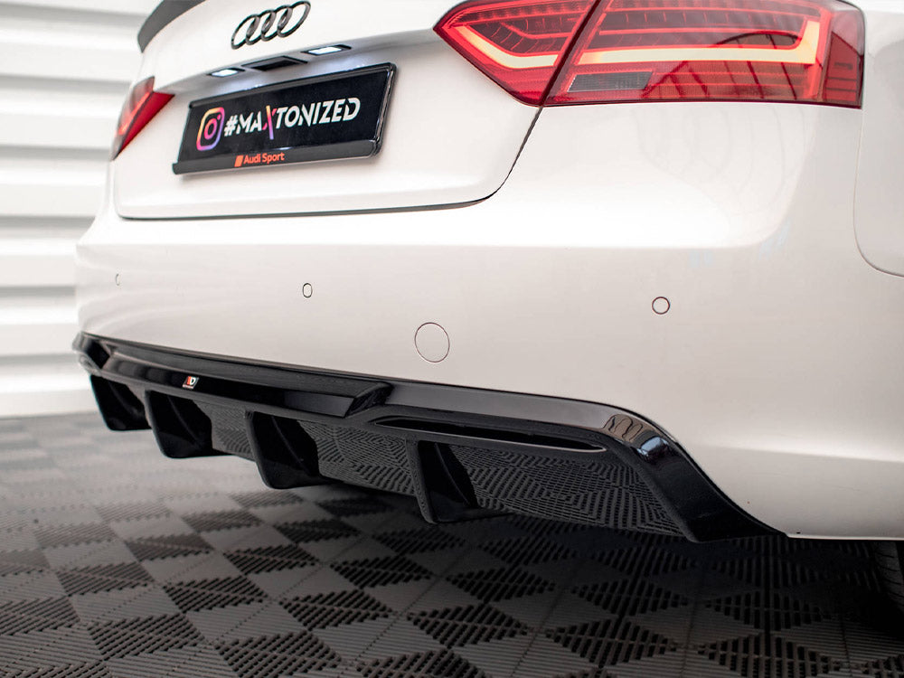 Rear Valance Audi A5 Coupe 8T Facelift (Version with dual exhausts on one side)