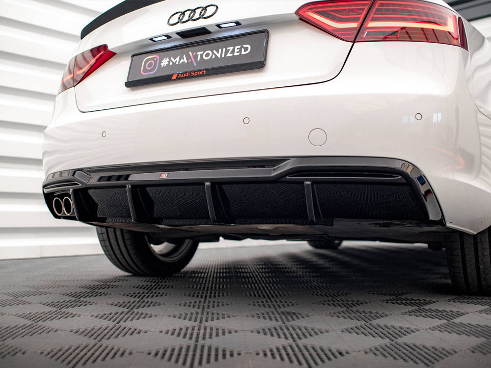 Rear Valance Audi A5 Coupe 8T Facelift (Version with dual exhausts on one side)