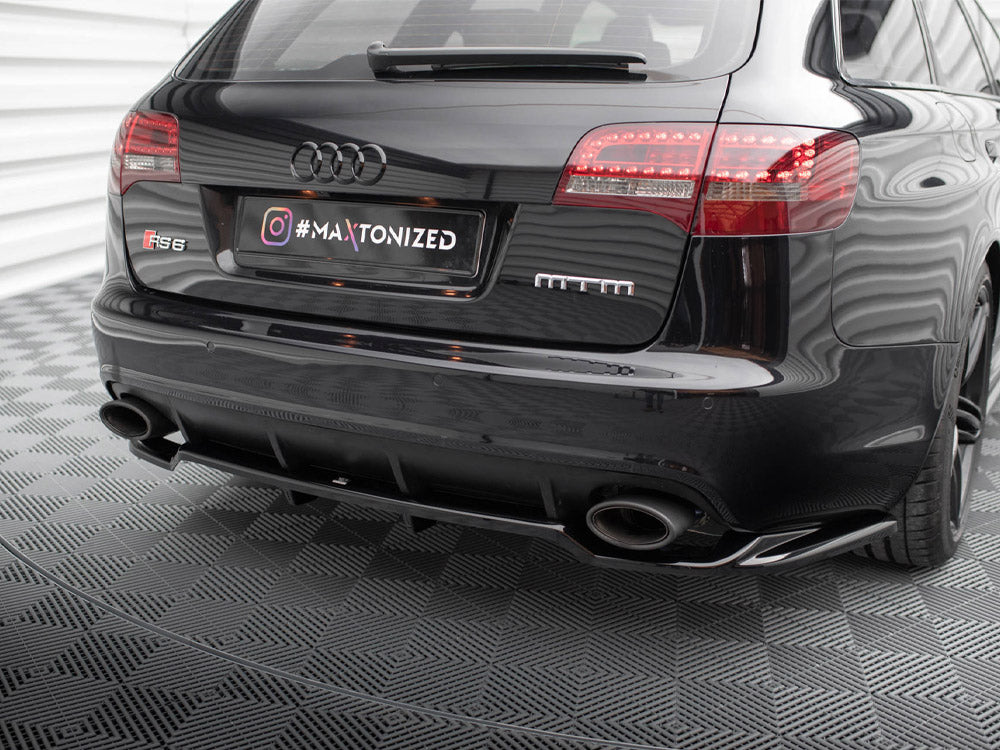 Central Rear Splitter (Vertical Bars) Audi RS6 Avant C6