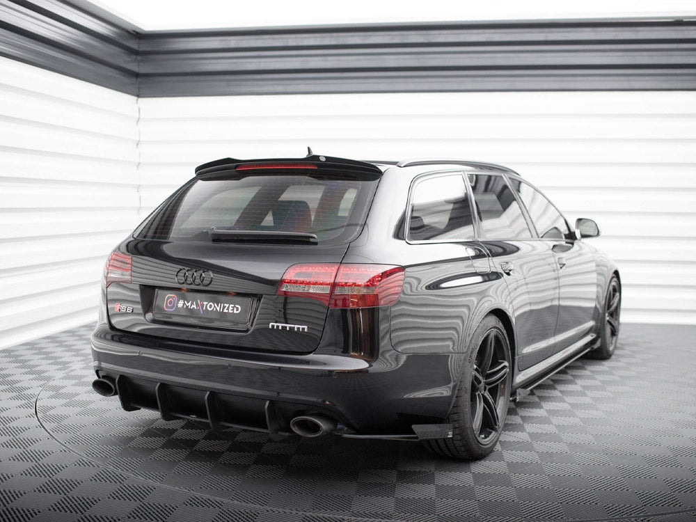 Street Pro Rear Side Splitters + Flaps Audi RS6 Avant C6