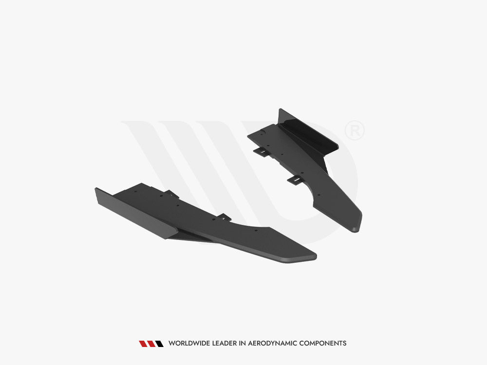 Street Pro Rear Side Splitters + Flaps Audi RS6 Avant C6