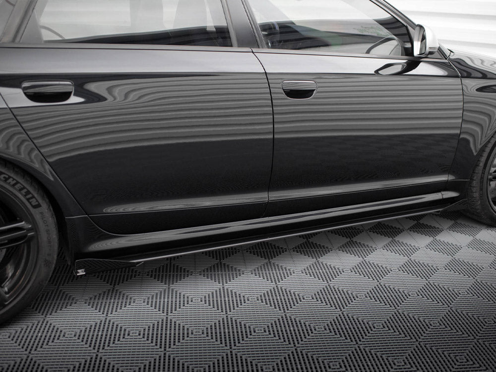 Street PRO Side Skirts Diffusers + Flaps Audi RS6 Avant C6