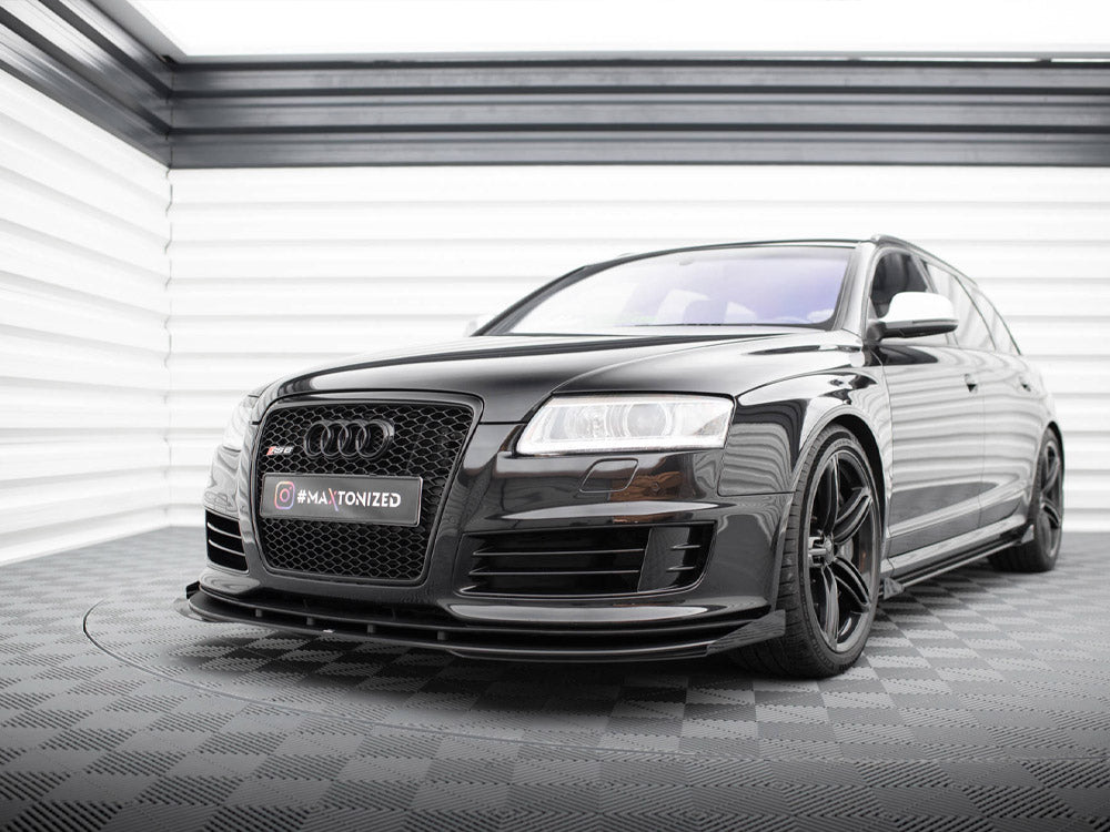 Street PRO Front Splitter + Flaps Audi RS6 Avant C6