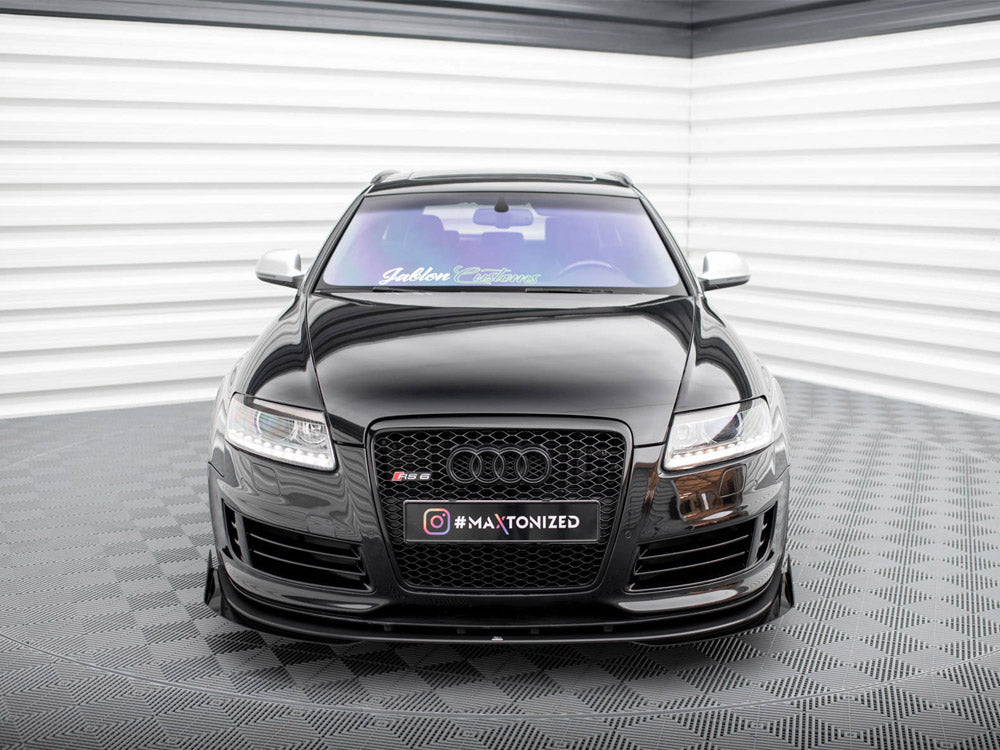 Street PRO Front Splitter + Flaps Audi RS6 Avant C6