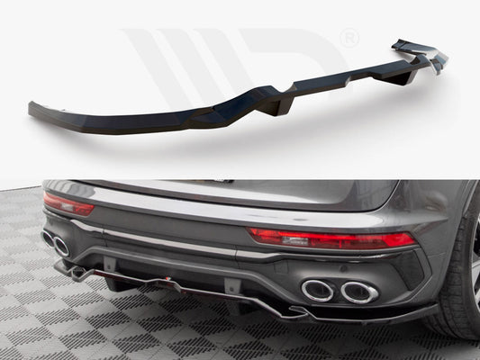 Central Rear Splitter (Vertical Bars) Audi SQ5 Sportback Mk2 Facelift