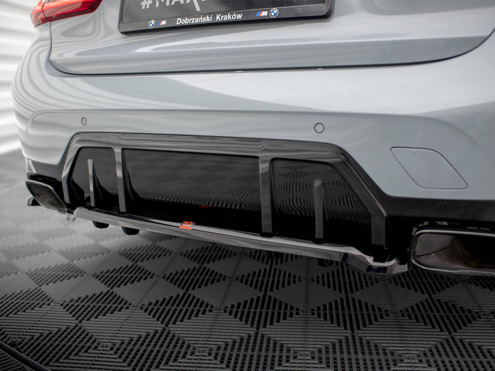 Central Rear Splitter (Vertical Bars) V.1 BMW M340i G20 / G21 Facelift