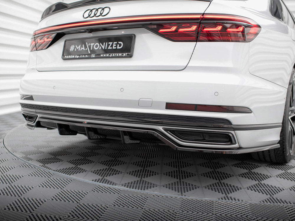 Central Rear Splitter (Vertical Bars) Audi A8 S-Line D5