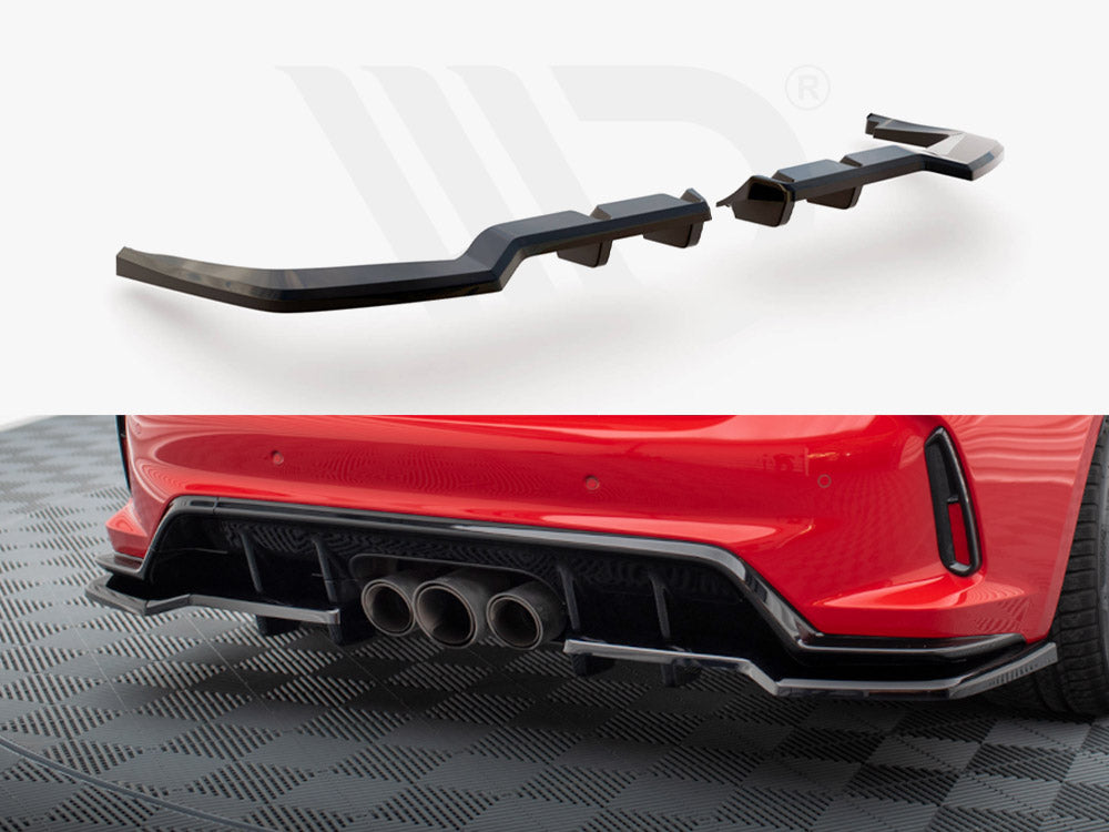 Central Rear Splitter (Vertical Bars) V.1 Honda Civic Type-R Mk 11