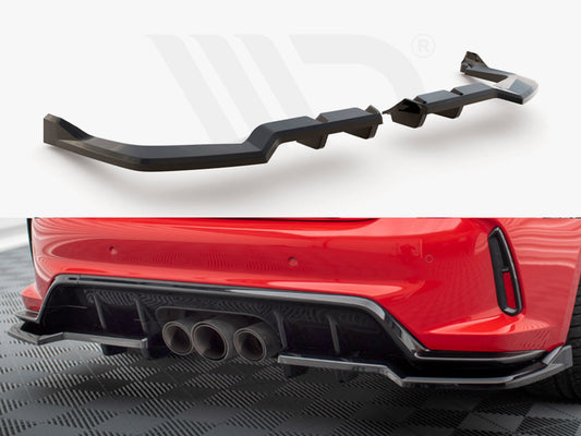 Central Rear Splitter (Vertical Bars) V.2 Honda Civic Type-R Mk 11