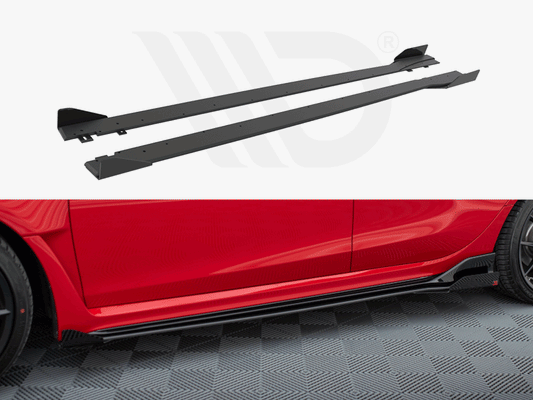 Street PRO Side Skirts Diffusers + Flaps Honda Civic Type-R Mk 11