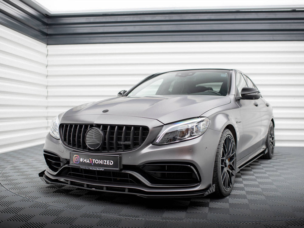 Street PRO Front Splitter + Flaps Mercedes-AMG C63 Sedan / Estate W205 Facelift