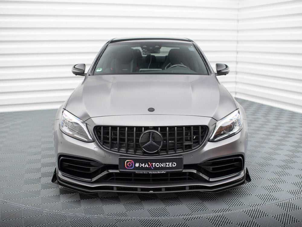 Street PRO Front Splitter + Flaps Mercedes-AMG C63 Sedan / Estate W205 Facelift