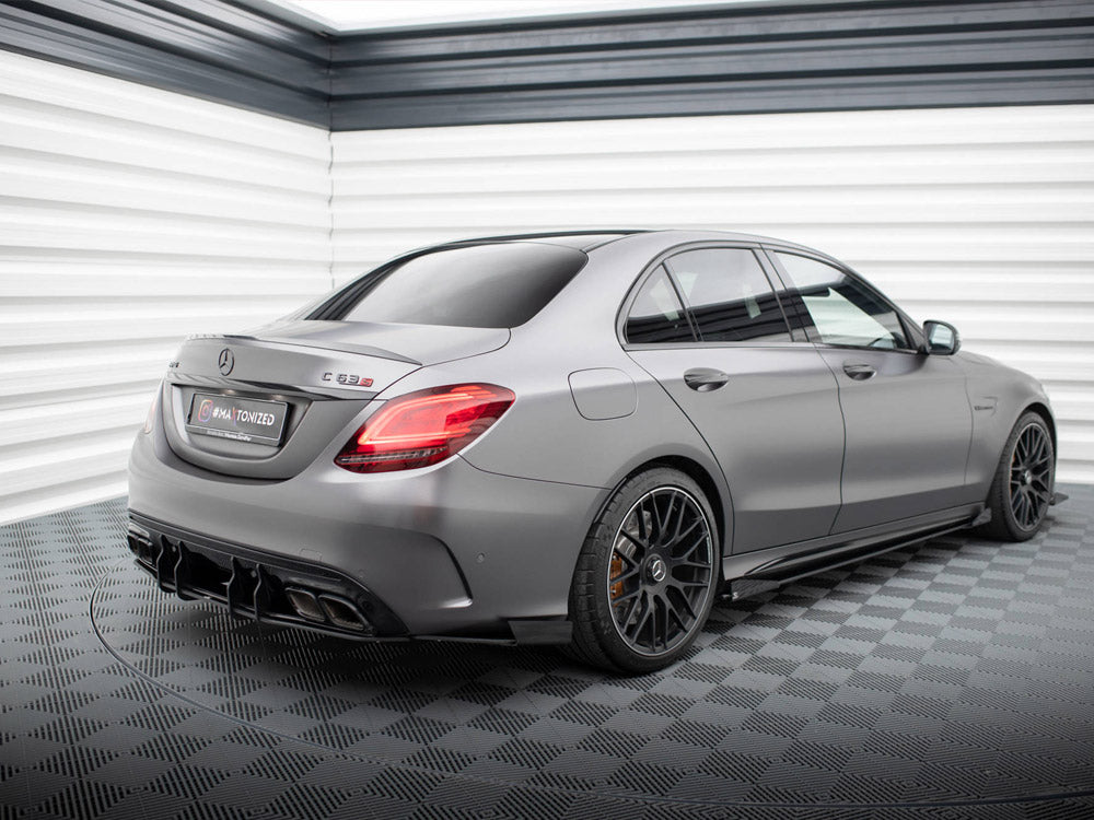 Street Pro Rear Side Splitters + Flaps Mercedes-AMG C63 Sedan / Estate W205 Facelift