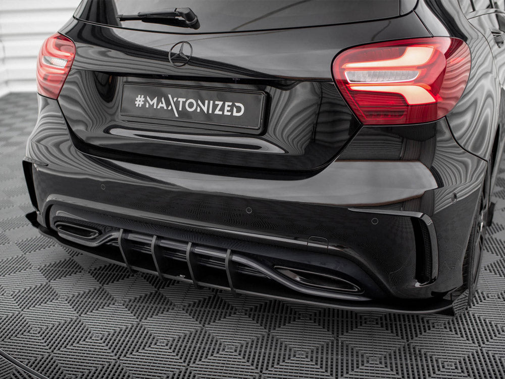 Street PRO Rear Diffuser + Flaps Mercedes-Benz A AMG-Line W176 Facelift