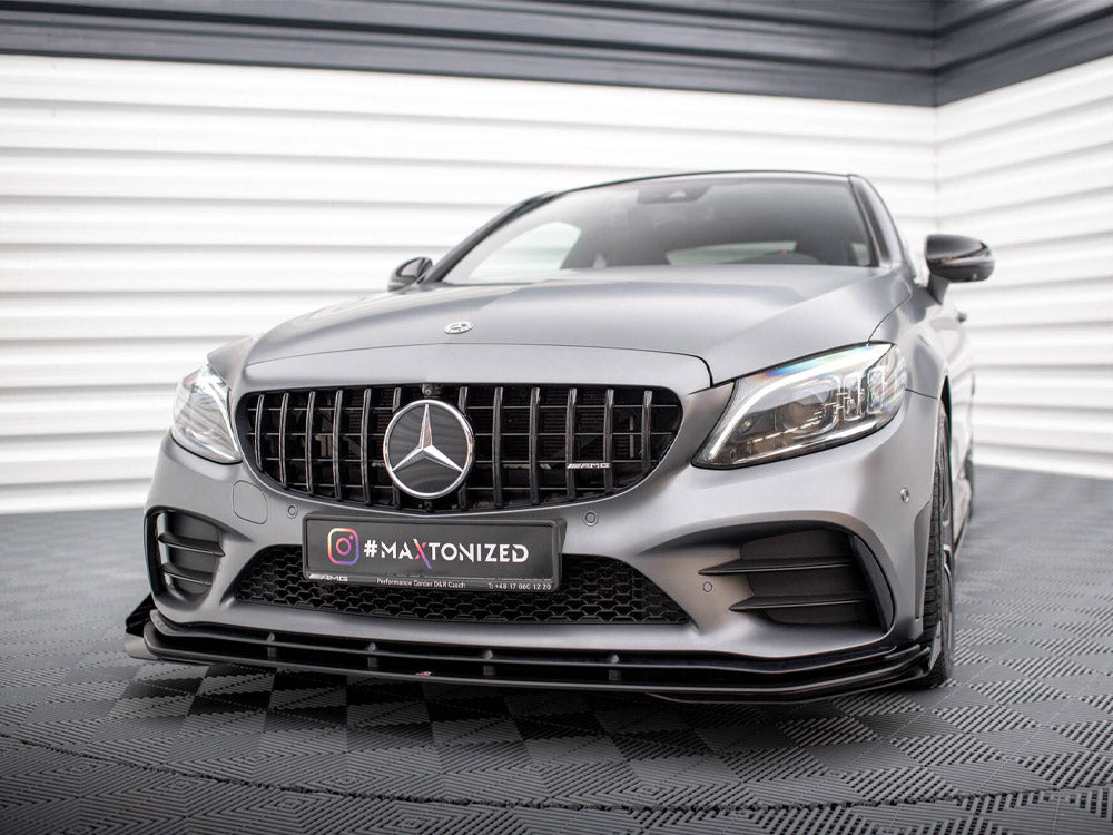 Street PRO Front Splitter + Flaps Mercedes-AMG C43 Coupe C205 Facelift